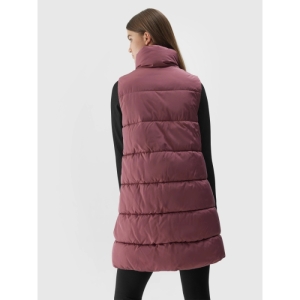 Dámska vesta - 4F-VEST-AW23TVESF076-53S-DARK PINK Ružová L 3