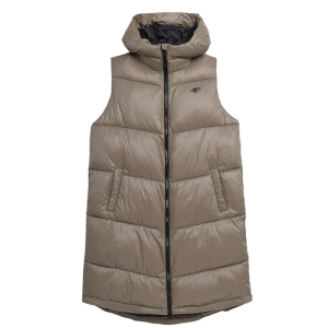 Dámska vesta - 4F-VEST-AW23TVESF074-82S-LIGHT BROWN Hnedá L 3