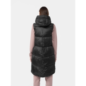 Dámska vesta - 4F-VEST-AW23TVESF074-20S-DEEP BLACK Čierna L 4