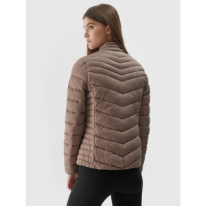 Dámska bunda - 4F-DOWN JACKET-AW23TDJAF224-82S-LIGHT BROWN Hnedá L 2