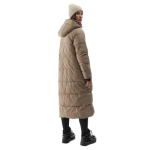 Dámska bunda - 4F-DOWN JACKET-AW23TDJAF237-82S-LIGHT BROWN Hnedá L 2
