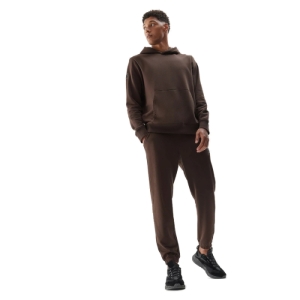 Pánska mikina s kapucňou - 4F-SWEATSHIRT-AW23TSWSM688-80S-DARK BROWN Hnedá XXL 3