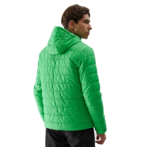 Pánska turistická bunda - 4F-DOWN JACKET-AW23TDJAM245-42S-LIGHT GREEN Zelená XXL 4