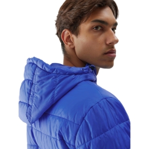 Pánska turistická bunda - 4F-DOWN JACKET-AW23TDJAM245-36S-COBALT Modrá XXL 3