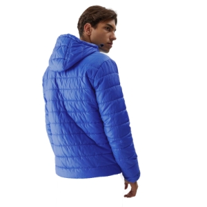 Pánska turistická bunda - 4F-DOWN JACKET-AW23TDJAM245-36S-COBALT Modrá XXL 4