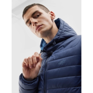 Pánska turistická bunda - 4F-DOWN JACKET-AW23TDJAM242-31S-NAVY Modrá XXL 1