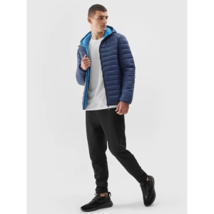 Pánska turistická bunda - 4F-DOWN JACKET-AW23TDJAM242-31S-NAVY Modrá XXL 3