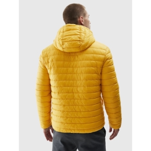Pánska turistická bunda - 4F-DOWN JACKET-AW23TDJAM242-20S-DEEP BLACK Čierna XXL 4