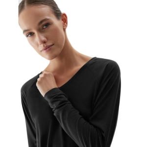 Dámske tréningové tričko s dlhým rukávom - 4F-LONGSLEEVE FNK-AW23TFLOF153-22S-ANTHRACITE Čierna XL 1
