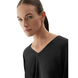 Dámske tréningové tričko s dlhým rukávom - 4F-LONGSLEEVE FNK-AW23TFLOF153-22S-ANTHRACITE Čierna XL 2