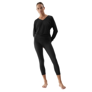 Dámske tréningové tričko s dlhým rukávom - 4F-LONGSLEEVE FNK-AW23TFLOF153-22S-ANTHRACITE Čierna XL 4