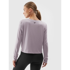 Dámske tréningové tričko s dlhým rukávom - 4F-LONGSLEEVE FNK-WAW23TFLOF187-25S-GREY Šedá XL 2
