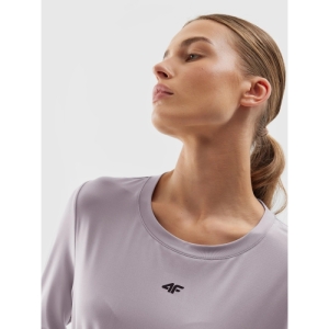 Dámske tréningové tričko s dlhým rukávom - 4F-LONGSLEEVE FNK-WAW23TFLOF187-25S-GREY Šedá XL 4