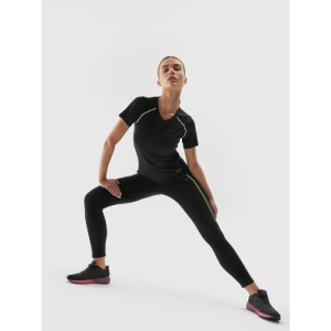 Dámske kompresné legíny - 4F-TIGHTS FNK-AW23TFTIF134-20S-DEEP BLACK Čierna XL 3