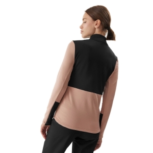 Dámska turistická mikina so zipsom - 4F-FLEECE-AW23TFLEF142-82S-LIGHT BROWN Hnedá XL 3