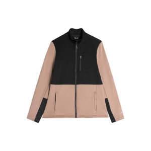 Dámska turistická mikina so zipsom - 4F-FLEECE-AW23TFLEF142-82S-LIGHT BROWN Hnedá XL 4
