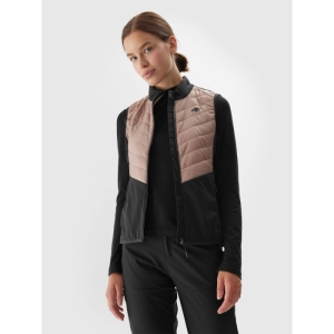 Dámska turistická vesta - 4F-VEST-AW23TVJAF048-82S-LIGHT BROWN Hnedá L 2