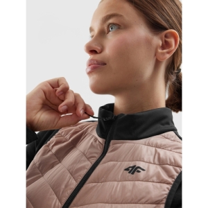 Dámska turistická vesta - 4F-VEST-AW23TVJAF048-82S-LIGHT BROWN Hnedá L 4