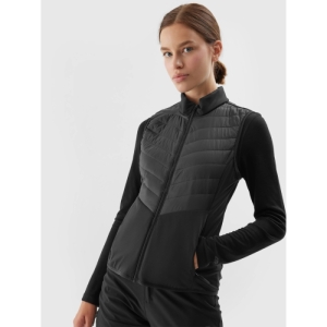 Dámska turistická vesta - 4F-VEST-AW23TVJAF048-20S-DEEP BLACK Čierna L 1