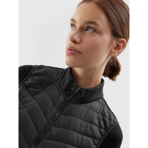 Dámska turistická vesta - 4F-VEST-AW23TVJAF048-20S-DEEP BLACK Čierna L 4