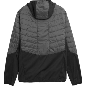 Pánska turistická bunda - 4F-TECHNICAL JACKET-AW23TTJAM310-22S-ANTHRACITE Čierna XXL 3