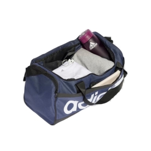 Cestovná taška - ADIDAS-LINEAR DUFFEL S SHANAV/BLACK/WHITE Modrá 25L 2