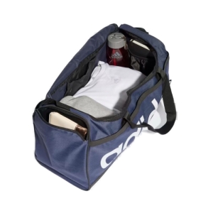Cestovná taška - ADIDAS-LINEAR DUFFEL M SHANAV/BLACK/WHITE Modrá 39L 2