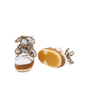 Dámska zimná obuv vysoká - MOON BOOT-LIGHT LOW SHEARLING, whisky/off white Hnedá 39/40 3