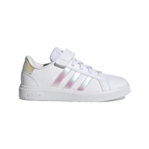 Dievčenská rekreačná obuv - ADIDAS-GRAND COURT 2.0 EL  FTWWHT/IRIDES/FTWWHT Biela 28 1