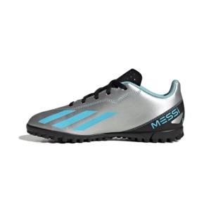 Juniorské futbalové kopačky turfy - ADIDAS-X CRAZYFAST MESSI 4 SILVMT/BLIBLU/CBLACK_IE4068_tf Šedá 35,5 2