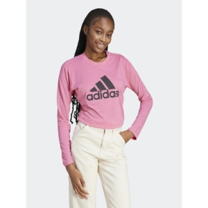Dámske tričko s dlhým rukávom - ADIDAS-W WINRS 3.0 LS-IM2431-pink fusion Ružová S 1