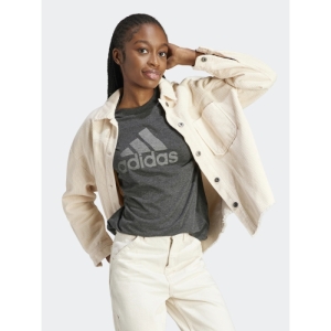 Dámske tričko s krátkym rukávom - ADIDAS-W WINRS 3.0 TEE-IM2423-black melange/grey three, Čierna XL 2