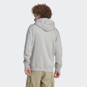 Pánska mikina s kapucňou - ADIDAS ORIGINALS-TREFOIL HOODY-IM4490-medium grey heather Šedá M 2
