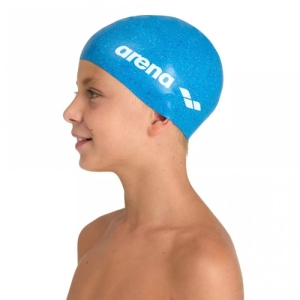 Juniorská plavecká čiapka - ARENA-Silicone jr. cap Modrá 2