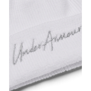 Dievčenská zimná čiapka - UNDER ARMOUR-UA Halftime Pom 100 Biela 53/57cm 1