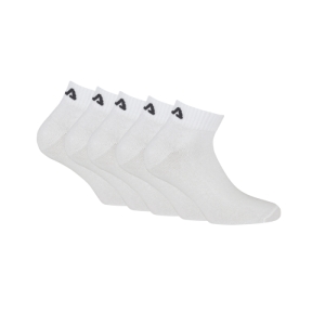 Ponožky - FILA-F9300/5 SOCKS 5-PACK 300 White Biela 39/42