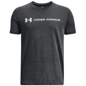 Chlapčenské tričko s krátkym rukávom - UNDER ARMOUR-UA B LOGO WORDMARK SS -BLK Čierna 149/160