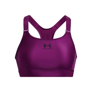 Dámska tréningová športová podprsenka - UNDER ARMOUR-UA HG Armour High-PPL Fialová L 4