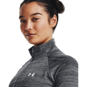 Dámska tréningová mikina s 1/2 zipsom - UNDER ARMOUR-Evolved Core Tech A1 Zip -BLK Čierna M 1