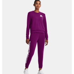 Dámske tepláky - UNDER ARMOUR-UA Rival Terry Graphic Jogr-PPL Fialová M 3