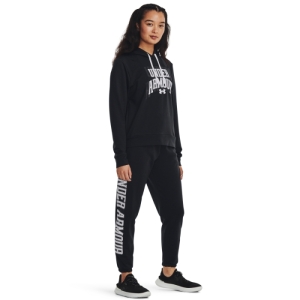 Dámske tepláky - UNDER ARMOUR-UA Rival Terry Graphic Jogr-BLK Čierna M 3