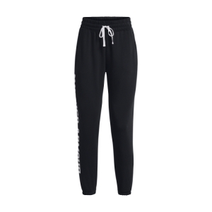 Dámske tepláky - UNDER ARMOUR-UA Rival Terry Graphic Jogr-BLK Čierna M 4