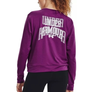 Dámska mikina - UNDER ARMOUR-UA Rival Terry Graphic Crew-PPL Fialová M 1