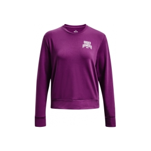 Dámska mikina - UNDER ARMOUR-UA Rival Terry Graphic Crew-PPL Fialová M 3