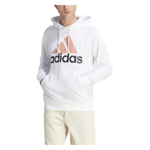 Pánska tréningová mikina s kapucňou - ADIDAS-M BL SJ HD-IJ8573-white Biela M 1