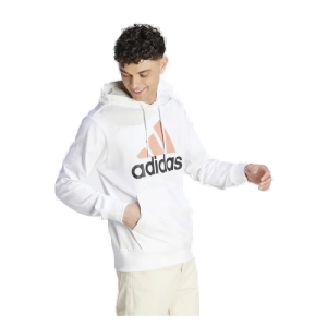 Pánska tréningová mikina s kapucňou - ADIDAS-M BL SJ HD-IJ8573-white Biela M 2