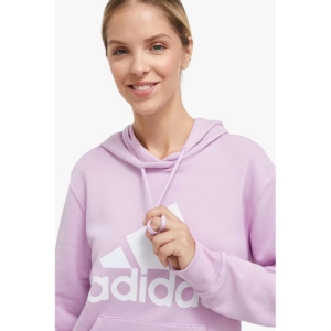Dámska mikina s kapucňou - ADIDAS-W BL FL R HD-IM0260-bliss lilac/white Ružová XL 2