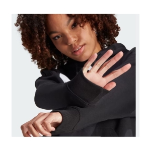 Dámska mikina s kapucňou - ADIDAS ORIGINALS-TRF HOODIE-IK4058-black Čierna L 3