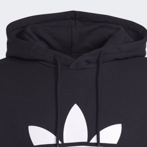 Pánska mikina s kapucňou - ADIDAS ORIGINALS-TREFOIL HOODY-IM4489-black/white Čierna M 4