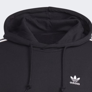 Pánska mikina s kapucňou - ADIDAS ORIGINALS-3-STRIPES HOODY-IM2088-black Čierna XL 4